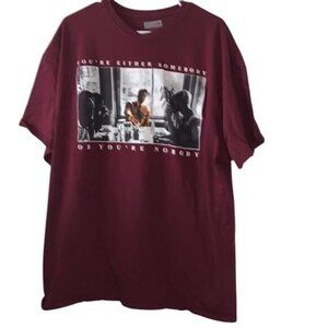 American Gangster 2XL Maroon Graphic T-Shirt 100% Cotton